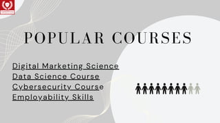 POPULAR COURSES
Digital Marketing Science
Data Science Course
Cybersecurity Course
Employability Skills
 