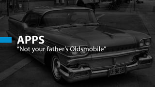 APPS
“Not your father’s Oldsmobile”
 