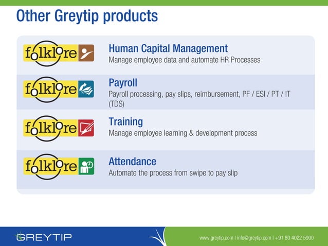 Greytip's HR & Payroll Software | PPT