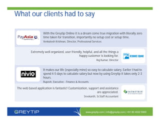 Greytip online HR/Payroll Software | PDF