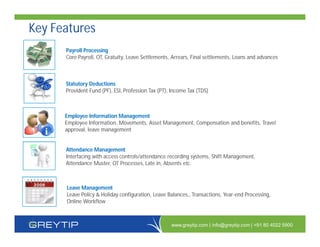 Greytip online HR/Payroll Software | PDF