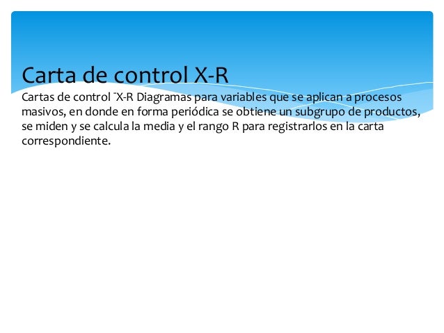 Gráficos de control