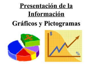 Presentación de la
Información
Gráficos y PictogramasGráficos y Pictogramas
 