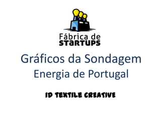 Gráficos da Sondagem
Energia de Portugal
id textile CREATIVE
 