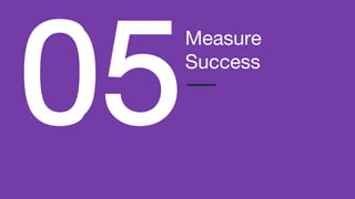 Measure
Success
 
