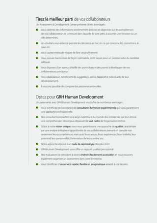 Securex HR Consulting -  Fiche Assessment & Development Centers