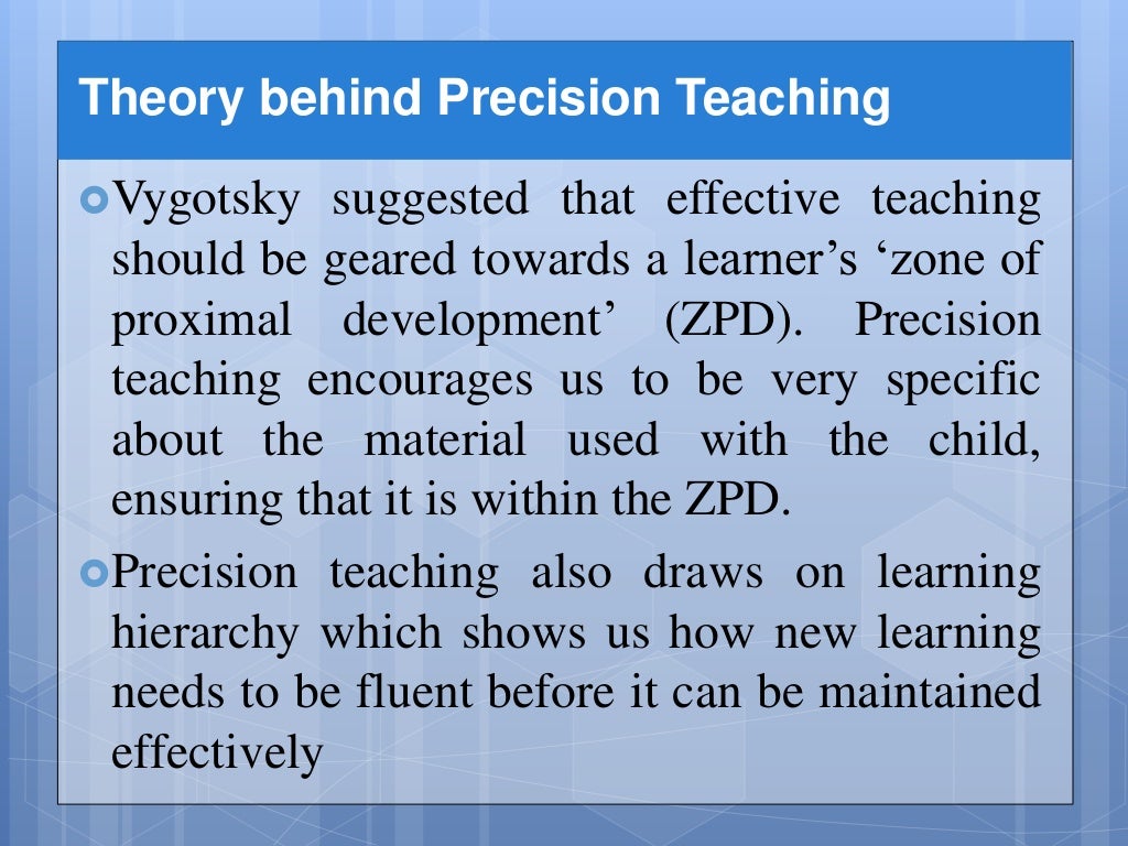 Precision teaching