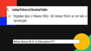 What about M.A. in Education???
 