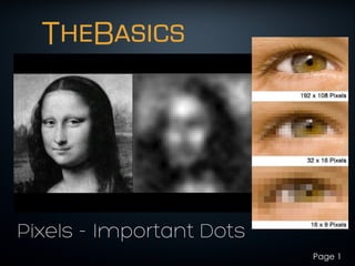 TheBasics
Pixels - Important Dots
Page 1
 