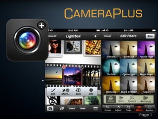 CameraPlus
• Bullet
Page 1
 