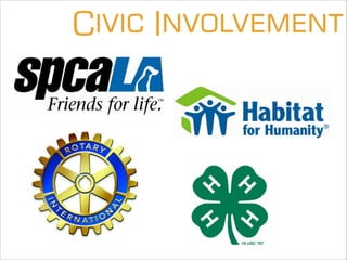 Civic Involvement
 