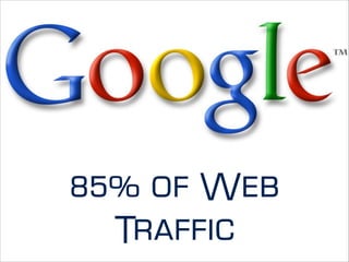 85% of Web
Traffic
 