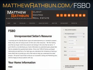 matthewRathbun.com/FSBO
 