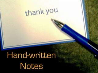 Hand-written
Notes
 