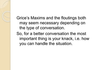 Grice's maxims | PPTX