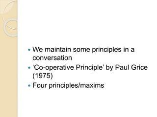 Grice's maxims | PPTX