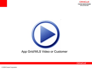 App Grid/WLS Video or Customer APPLICATION GRID 