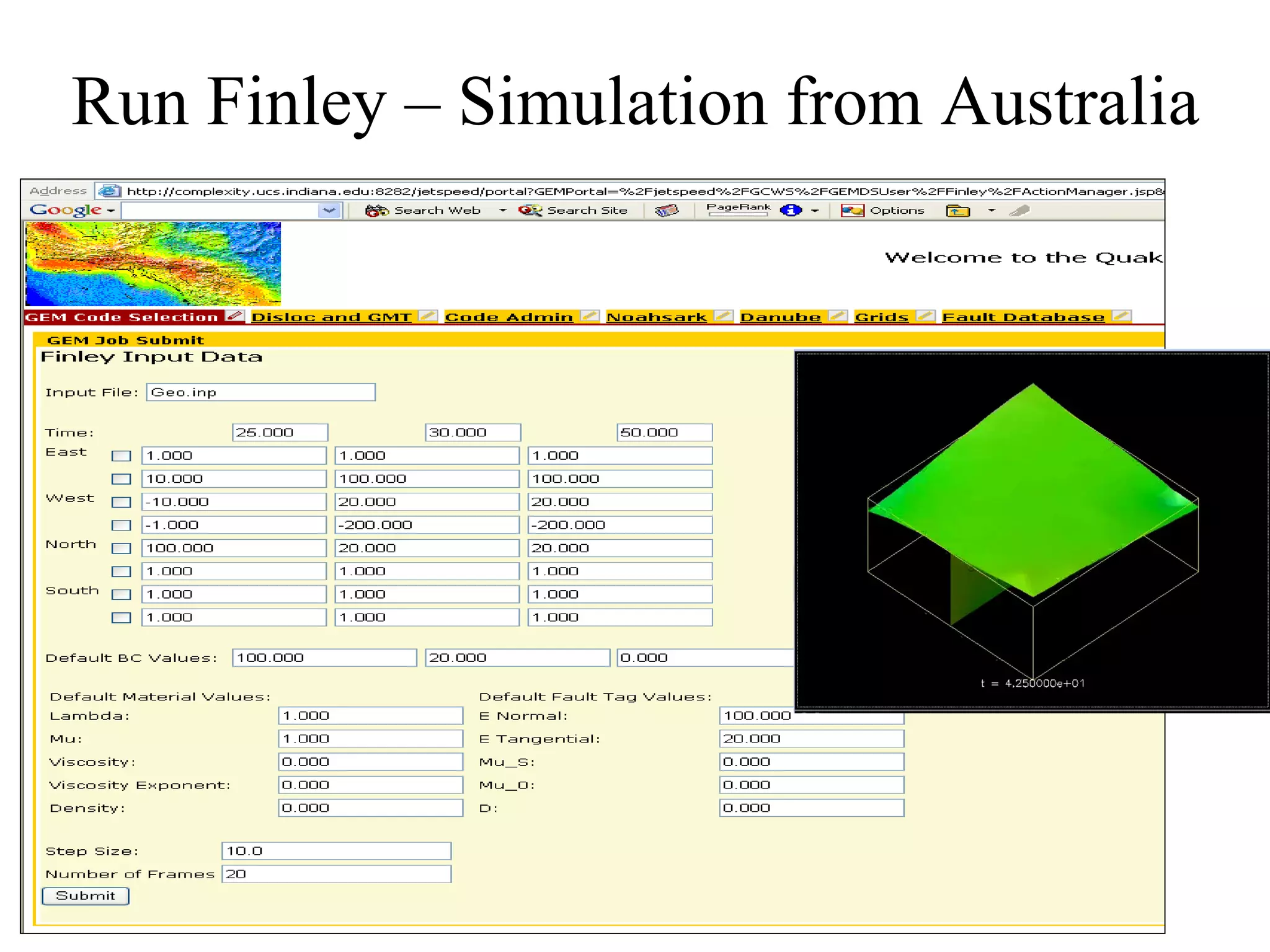 Run Finley – Simulation from Australia 