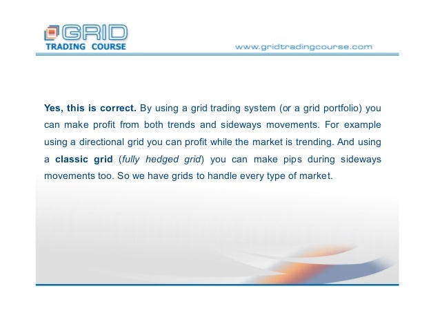 Directional grid trading system
