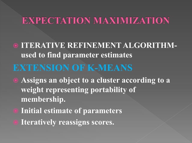 Grid based method & model based clustering method
