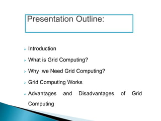 Grid computing | PPTX