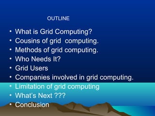 Grid computing | PPT