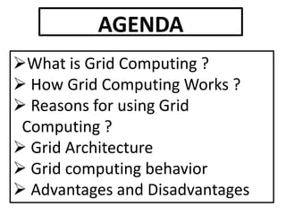 Grid computing ppt | PPTX