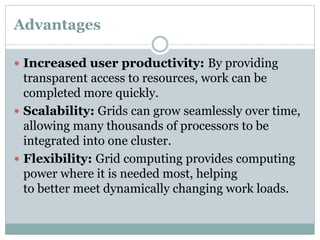 Grid computing ppt | PPTX