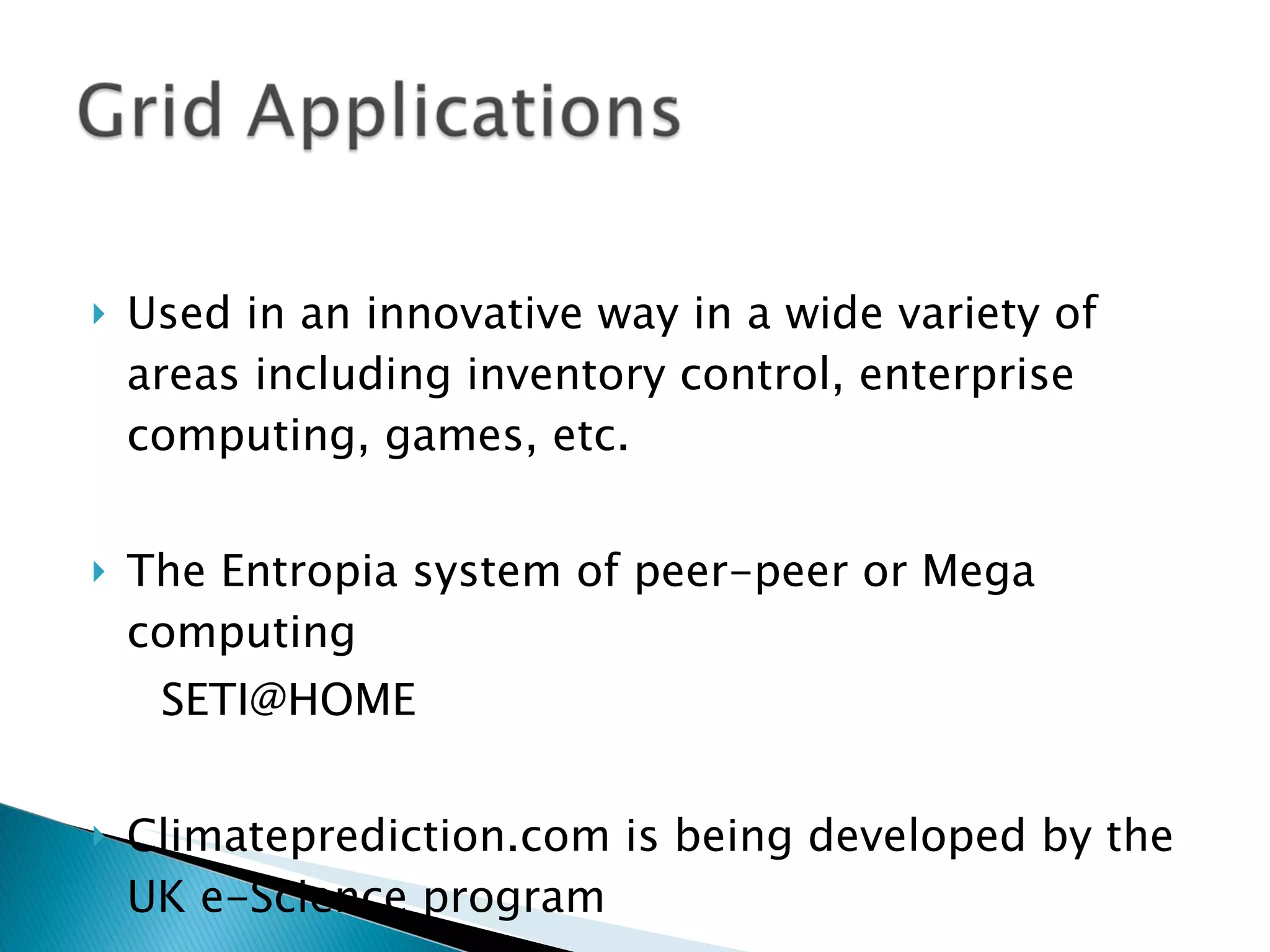 Grid Computing Ppt 2003 done PPT Grid computing ppt 2003 done ppt