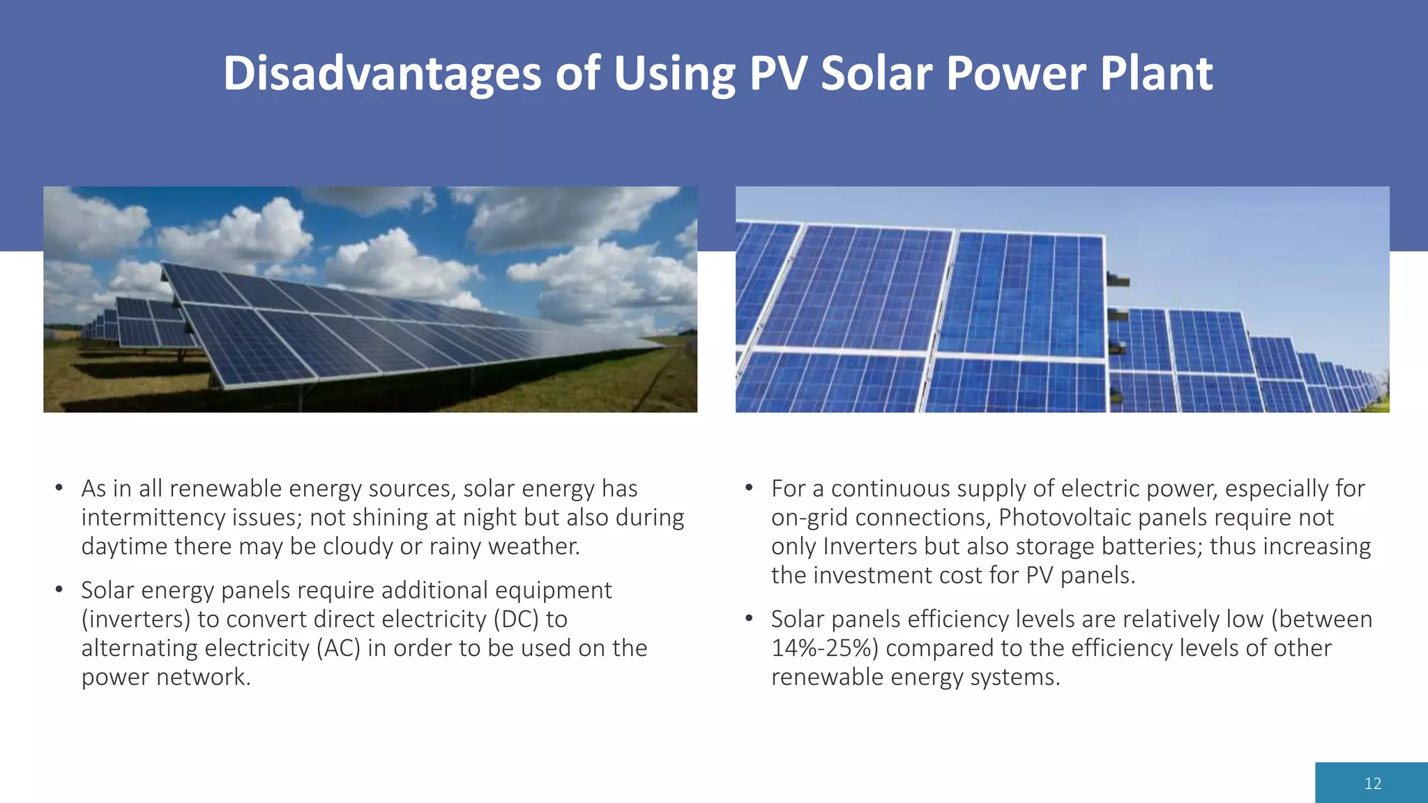 Grid connected pv solar power plant | PPTX