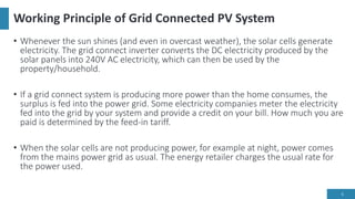 Grid connected pv solar power plant | PPTX