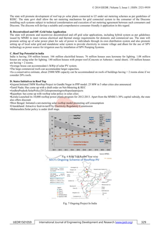 Grid Connected Roof Top Solar Power Generation: A Review | PDF