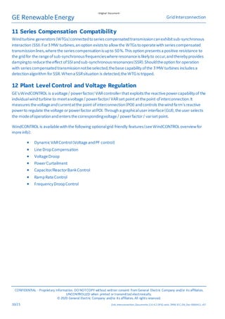 Technical Documentation on Grid Interconnection for GE 3MW Wind Turbine ...