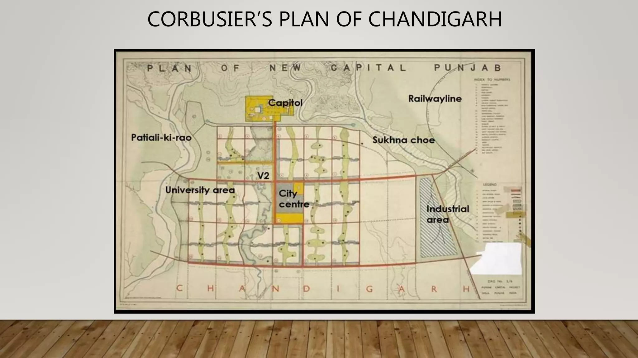 CORBUSIER’S PLAN OF CHANDIGARH
 