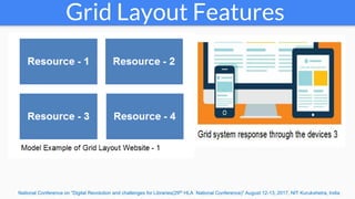Grid layout of library website for accelerating the uses of e-resources ...