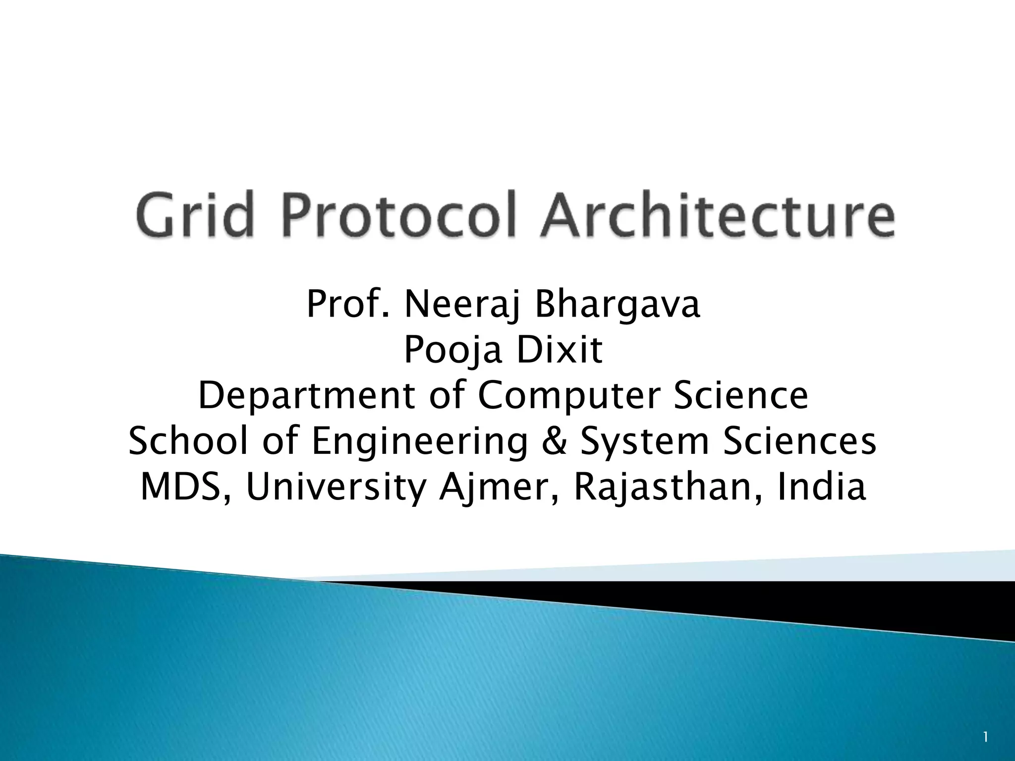 Prof. Neeraj Bhargava
Pooja Dixit
Department of Computer Science
School of Engineering & System Sciences
MDS, University Ajmer, Rajasthan, India
1
