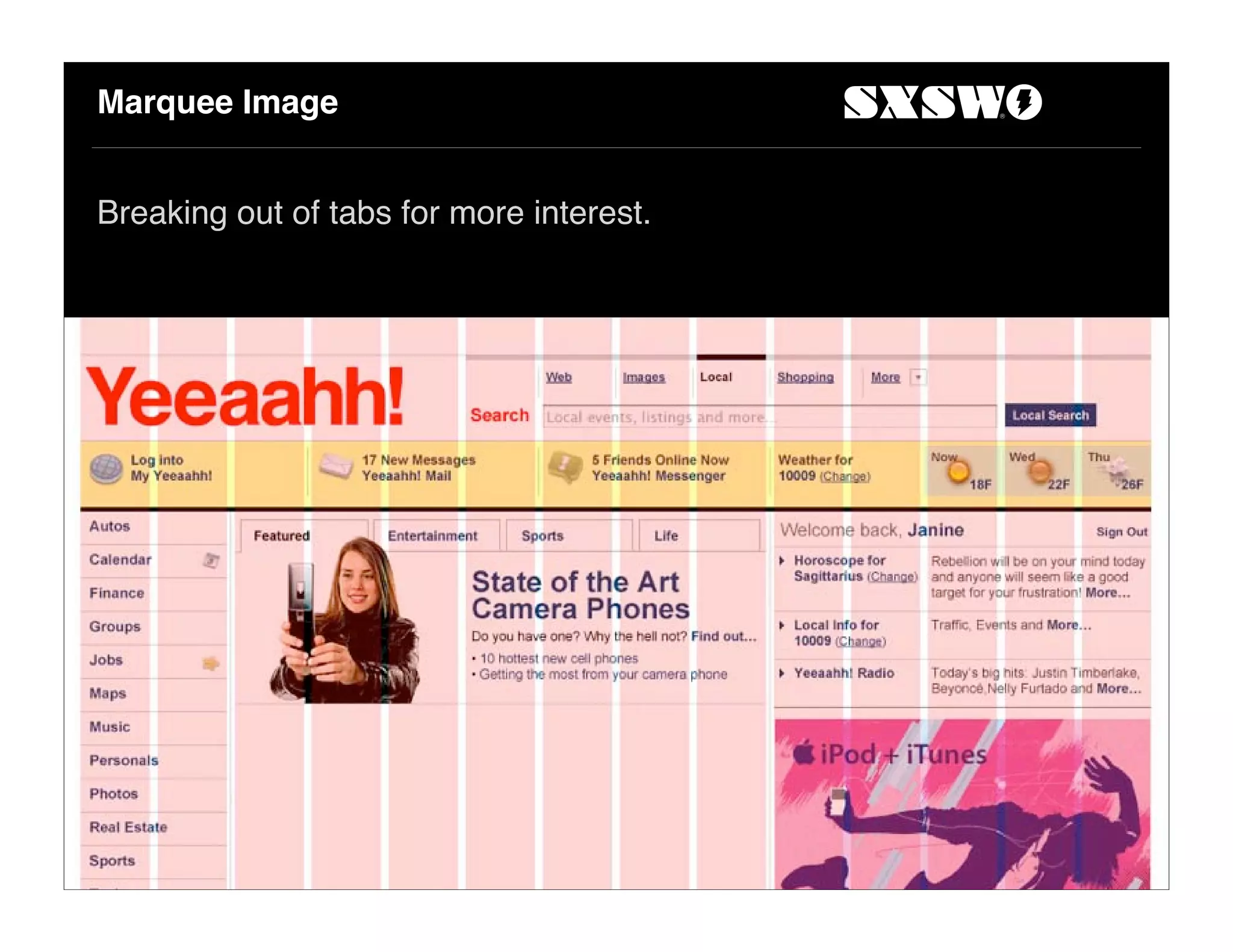 Marquee Image
Breaking out of tabs for more interest.
 