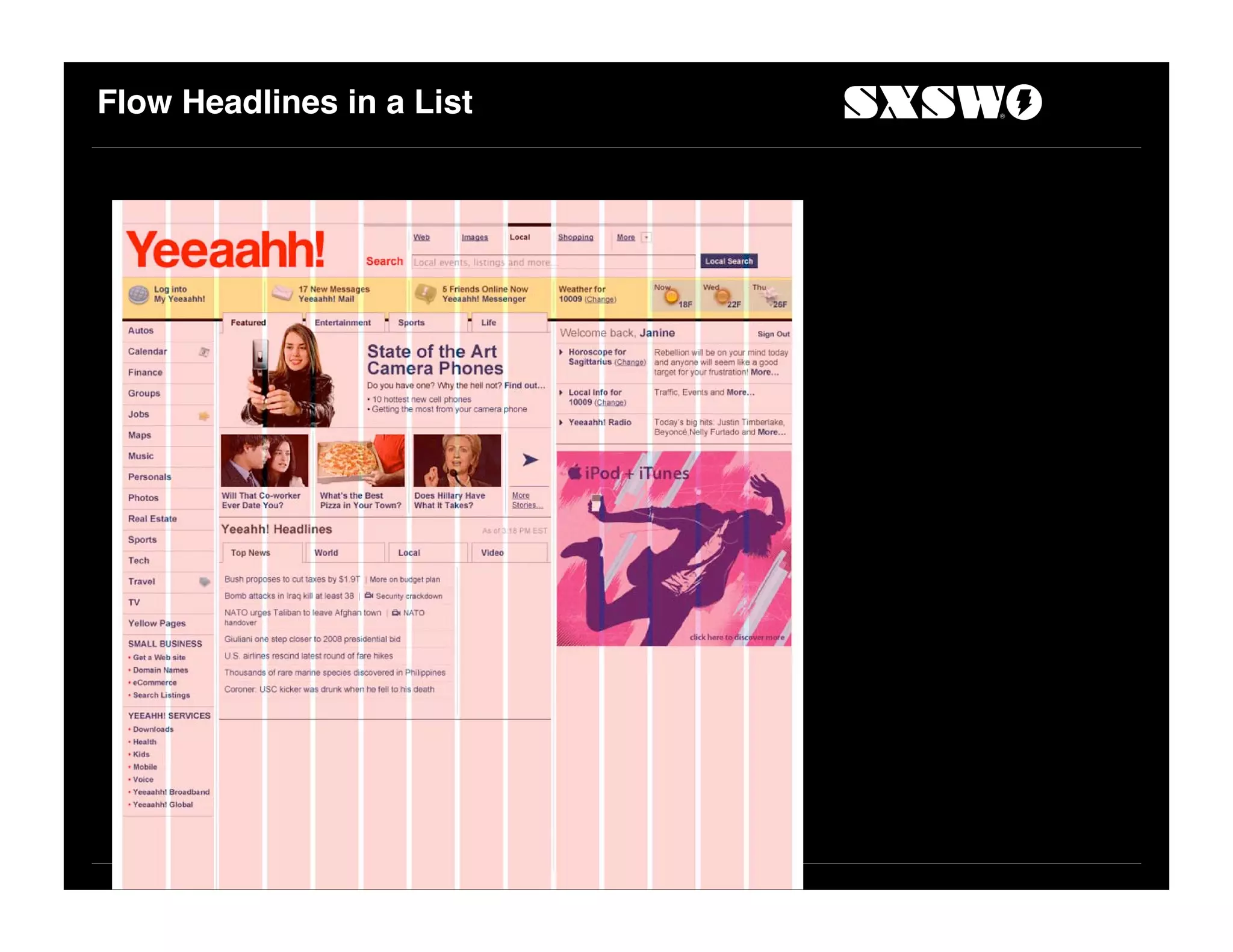 Flow Headlines in a List
 