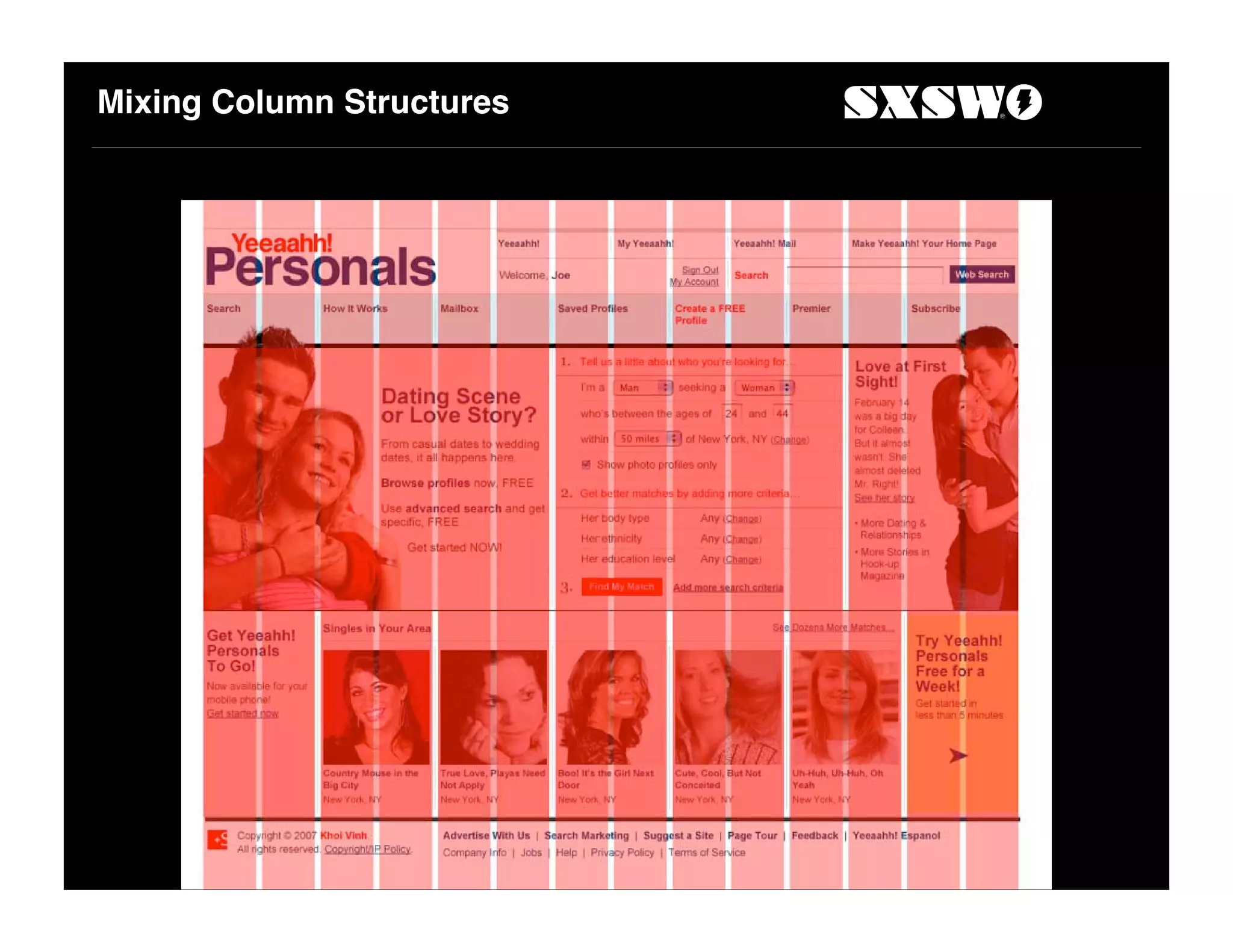 Mixing Column Structures
 