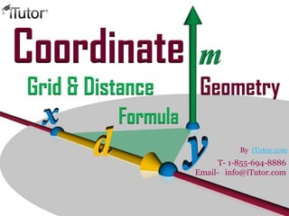 Coordinate
Grid & Distance Geometry
Formula
T- 1-855-694-8886
Email- info@iTutor.com
By iTutor.com
 