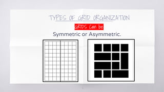 GRIDS Can be
Symmetric or Asymmetric.
6
TYPES OF GRID ORGANIZATION
 