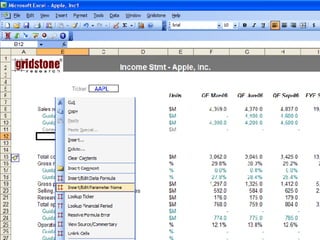 Gridstone Research Excel Add-in