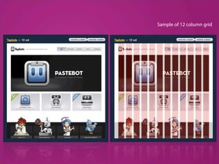Sample of 12 column grid
 