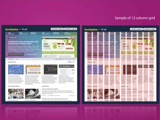 Sample of 12 column grid
 