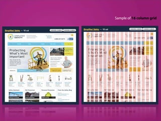 Sample of 16 column grid
 