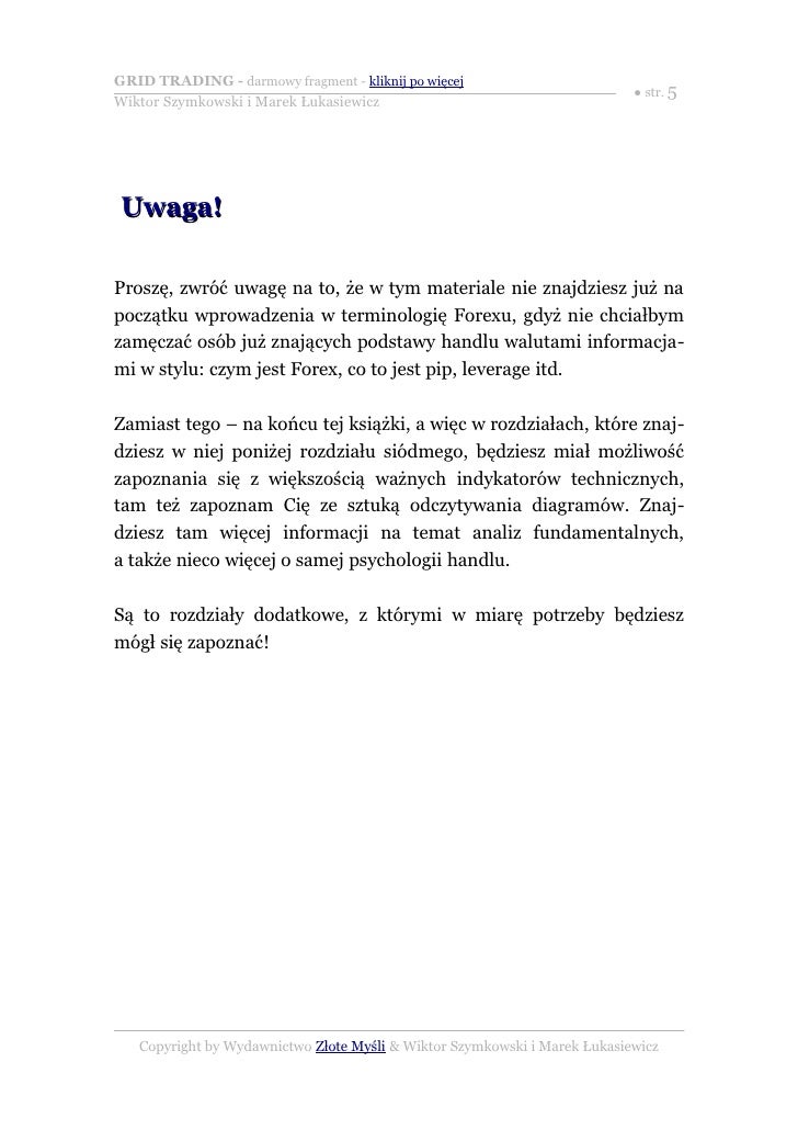 Forex grid trading ebook
