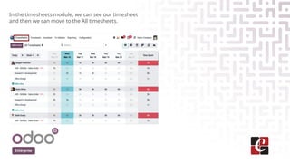 Enhancing Odoo 19 Timesheets Grid View with Employee Color Coding | PPTX