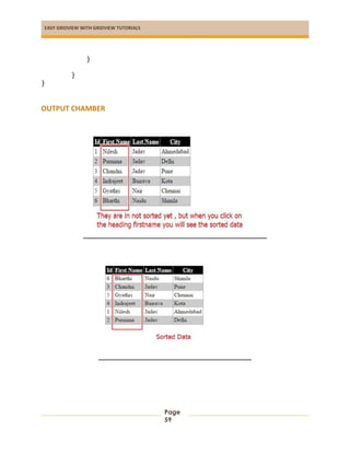 EASY GRIDVIEW WITH GRIDVIEW TUTORIALS
Page
59
}
}
}
OUTPUT CHAMBER
 