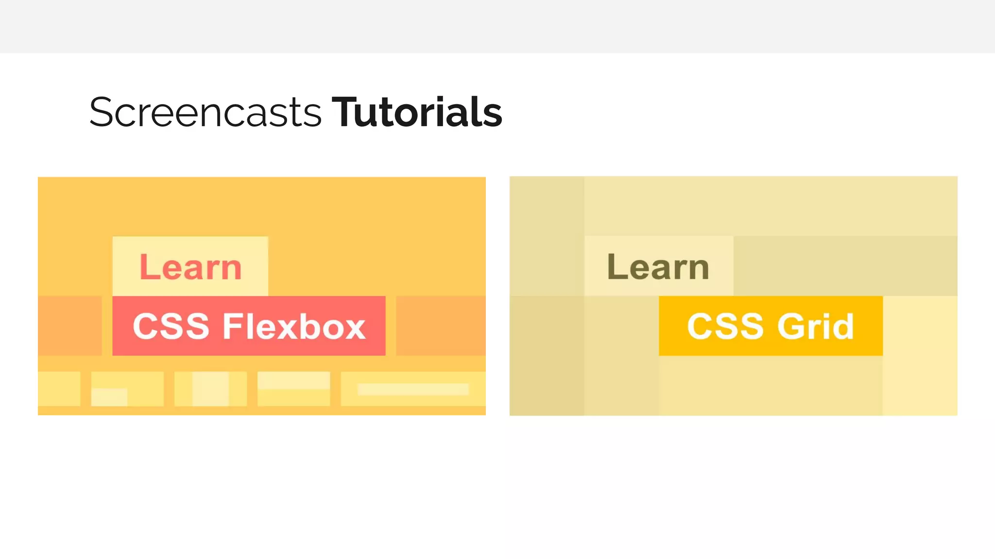Screencasts Tutorials 