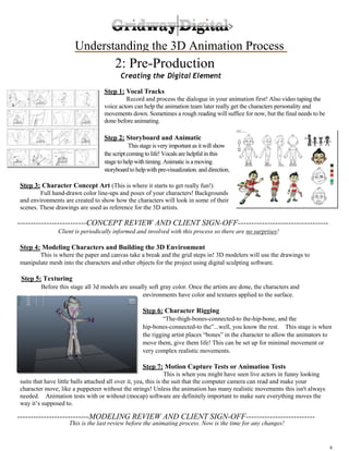 3D Animation Process and Workflow | PDF | Computer Animation | Computer ...